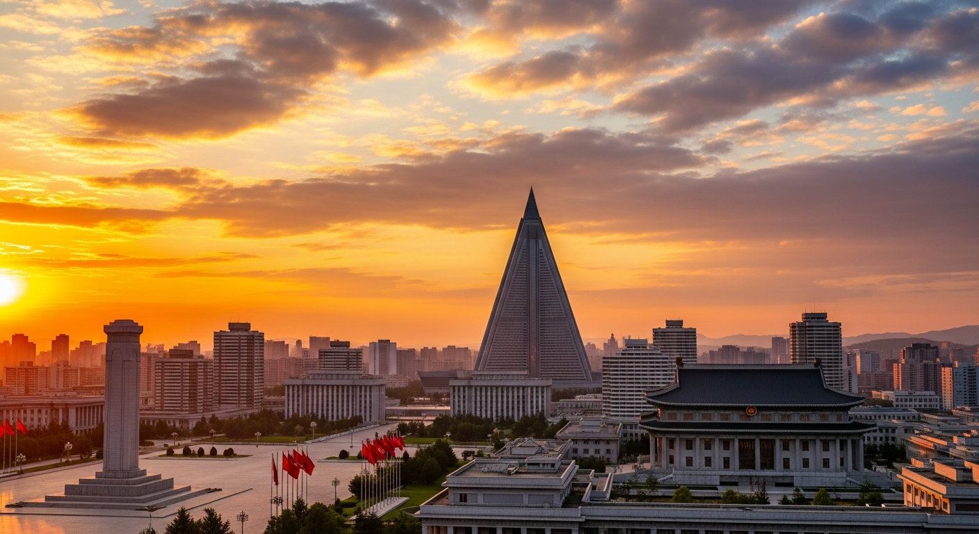 Skyline de Pyongyang